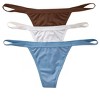 Leonisa 3-Pack Invisible G-String Thong Panties