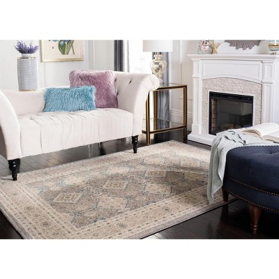 Safavieh Sofia Light Grey and Beige Synthetic Rectangular Area Rug