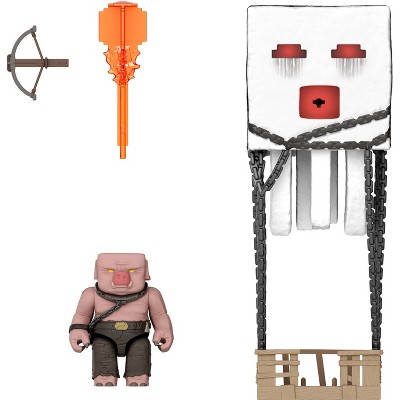 Minecraft Blast Attack Ghast Action Figure Set with Lights, Sounds & More