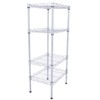 Karl Home Steel Metal Assembly 4-Shelf Storage Rack Silver - 4 of 4