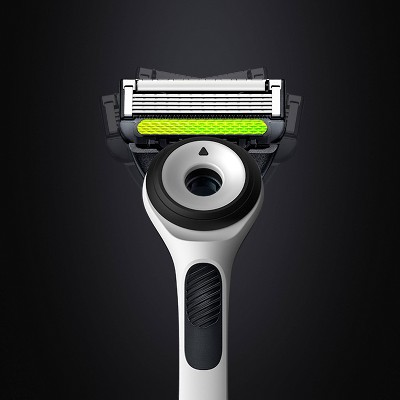 Gillette Labs Sharp White Edition Exfoliating Bar Razor with 1 Razor Blade Refill &#38; Premium Magnetic Stand_5