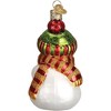 Old World Christmas Blown Glass Ornament for Christmas Tree, Snowman with Cocoa - 2 of 4