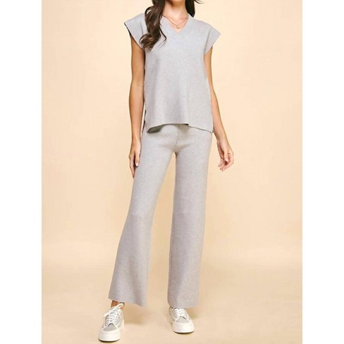 Women's Straight Leg Sweater Pants - PINCH - image 1 of 3