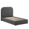 Modway Keynote Upholstered Fabric Curved Twin Platform Bed - 2 of 4