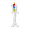 Country Living Skinny Slim Unicorn Corduroy Squeaker Dog Chew Toy – Plush Dog Toy in Thermoplastic Rubber - 4 of 4