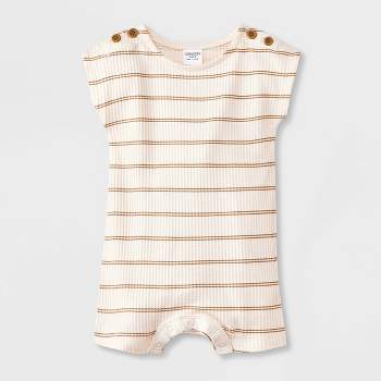 Grayson Mini Baby Boys' Striped Romper - Off-White
