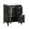 KIGFTSOD 24" Bathroom Vanity with Sink, Bathroom Vanity Cabinet with Two Drawers and Door, Adjustable Shelf, Solid Wood and MDF - 4 of 4
