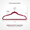 Racxily 30 Pack New Premium Quality Velvet Hangers Ultra Thin Non Slip Adult Felt Space Saving Hangers for Closet, 360¡ã Swivel Hook Hold - 2 of 4