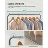 SONGMICS 110 lb Load Capacity Clothes Rack with Wheels Garment Rack with Storage Shelf Clothing Rack for Bedroom 2 Brakes Steel Frame - 4 of 4