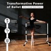 Gulches 4FT White Solid Wood Ballet Barre 7 46 Inches Adjustable Non slip For Dance Practice Home Studio School - 4 of 4