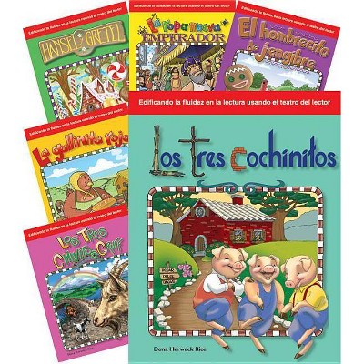 Children's Folk Tales and Fairy Tales 6-Book Spanish Set - (Building Fluency Through Reader's Theater) by  Teacher Created Materials (Paperback)