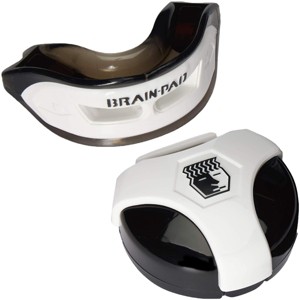 Brain Pad 3XS Professional Mouthguard with Case-Black/White - 1 of 2