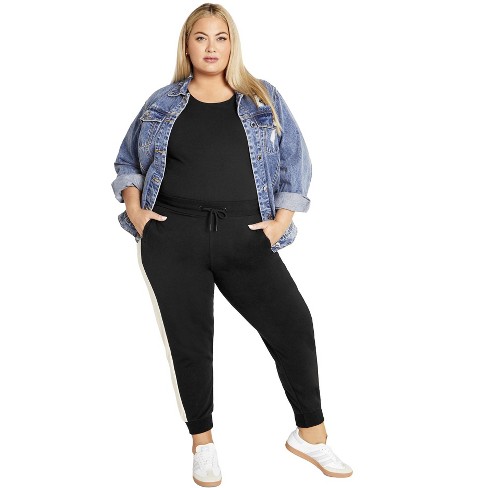 Avenue Women's Plus Size Maddie Sweat Pant - image 1 of 4