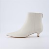CUSHIONAIRE Women's Barbi Kitten Heel Bootie – Soft Vegan Leather, Memory Foam, Wide Widths, and Back Zipper - 3 of 4
