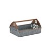 Galvanized Metal Barn Caddy Tray (Set of 2) - 3 of 4
