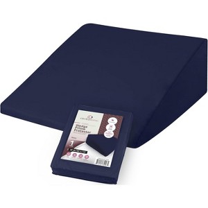Circles Home Wedge Pillow Cover 100% Cotton, Zippered Wedge Pillow Case Protector 1 Piece - 1 of 4