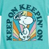 Girls' - Peanuts - Keep On Fitted Short Sleeve Graphic T-Shirt - 2 of 4