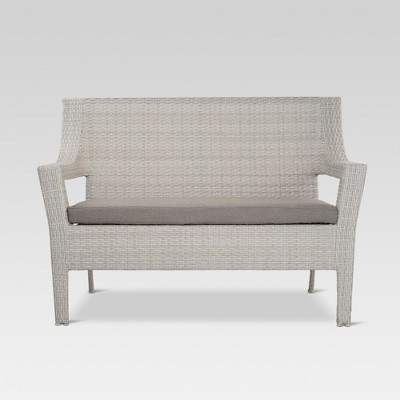 threshold wicker loveseat