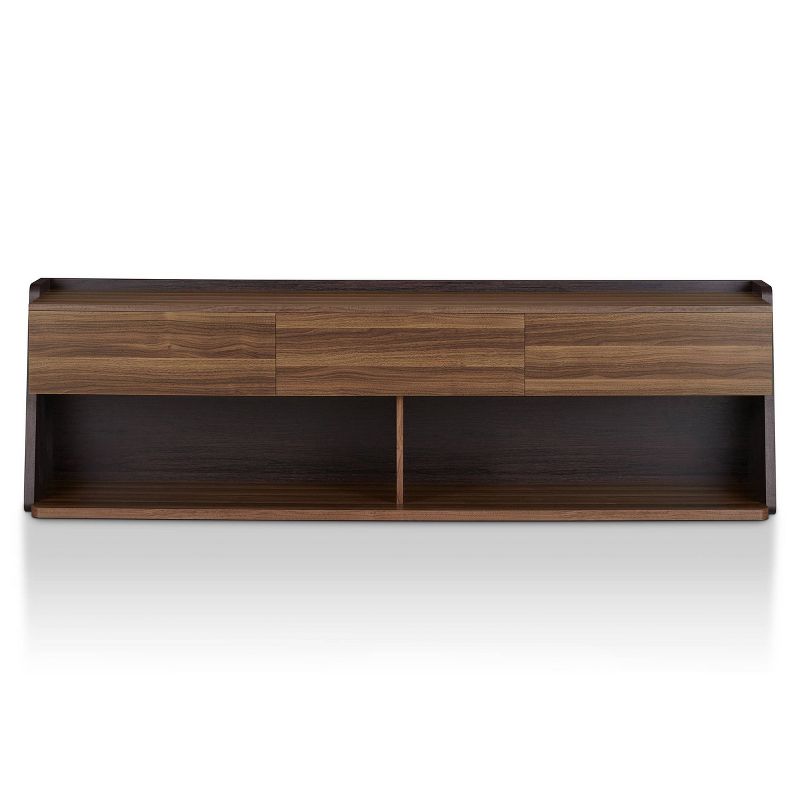 Vadim TV Stand for TVs up to 72&#34; Light Walnut - HOMES: Inside + Out, 1 of 11