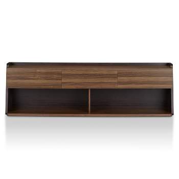 Vadim TV Stand for TVs up to 72" Light Walnut - HOMES: Inside + Out