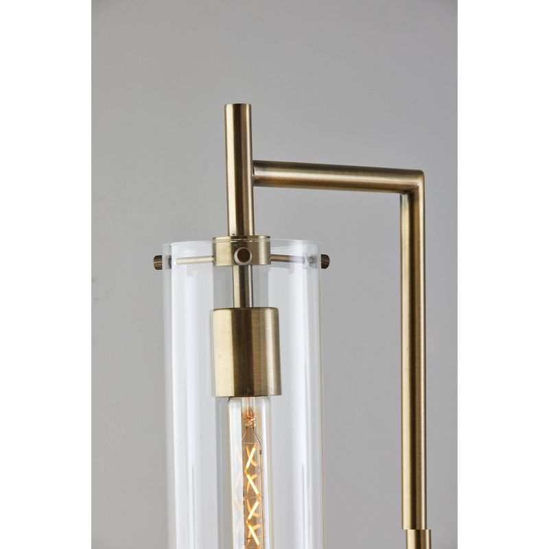 1-Light Dalton Floor Lamp Antique Brass (Includes Light Bulb) - Adesso, 3 of 7