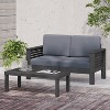 Okak Boho Acacia Patio Accent Chairs/Loveseats/Seating Set,Set of 1/2/3,Upholstered Outdoor Furniture Set for Backyard&Poolside,All-Weather Use - 4 of 4