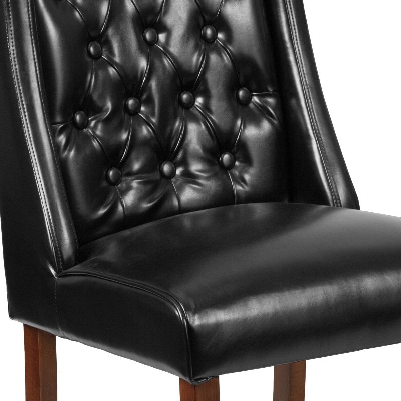 Merrick Lane Harmony Button Tufted Parsons Chair with Side Panel Detail, 5 of 13