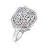 Ross-Simons 1.00 ct. t.w. Diamond Octagon Ring in Sterling Silver - 3 of 4
