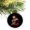 Youngstown State Secondary Logo Mini Small Tiny Wood Christmas Tree Holiday Ornament - 3 of 4