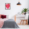 Stupell Industries Dream On Babe Red Heart Black Framed Floater Canvas Wall Art - 2 of 4