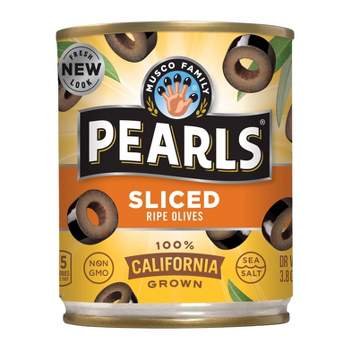 3 Pack Pearls Medium Olives 6oz Can Musco Family Pitted California Ripe  Olive