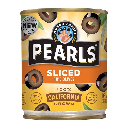 Pearls Sliced Ripe Black Olives - 3.8oz - image 1 of 3