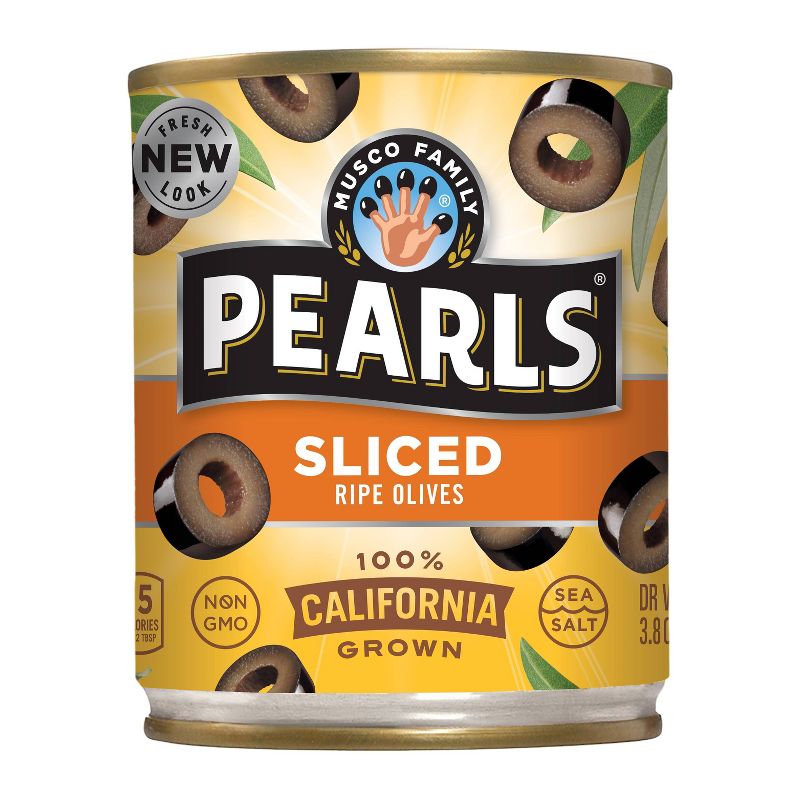Pearls Sliced Ripe Black Olives - 3.8oz, 1 of 5