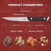 imarku Steak Knives Set of 8, Serrated Steak Knife Set with Pakkawood Ergonomic Handle, Japanese HC Steel Steak Knife, Unique Gifts for Men and Women - 2 of 4