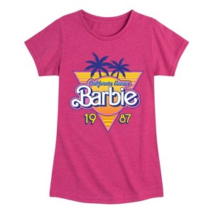 Girls' - Barbie - Barbie Logo California Dream- Girls Fitted Short Sleeve Graphic T-Shirt Fitted Short Sleeve Graphic T-Shirt - 1 of 4