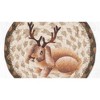 Earth Rugs Jackalope Round Large Coaster – 7"x7" Rustic Wildlife Farmhouse Accent - 2 of 3