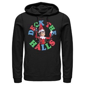 Men's The Elf on the Shelf Deck the Halls Pull Over Hoodie - 1 of 4