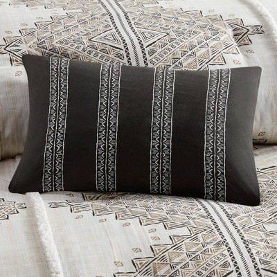 Ibiza Beige and Ivory Boho Chic King Duvet Cover Set