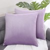 PiccoCasa Sofa Couch Bed Chair Velvet Decors Luxury Euro Square Throw Pillow Cover - 2 of 4