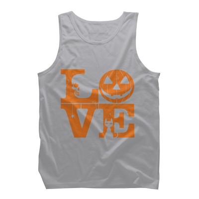 Men's Design By Humans Halloween Love Night Creepy Cute Fun By RedBirdLS Tank Top