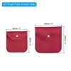 Unique Bargains Velvet Portable Rings Necklace Snap Button Storage Jewelry Pouch 10 Pcs - 2 of 4
