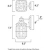 Maxim Lighting Nantucket 1 - Light Wall Light in  Country Forge - 2 of 2