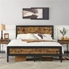 Yaheetech Industrial Metal Platform Bed with Wooden Headboard and Footboard - 4 of 4