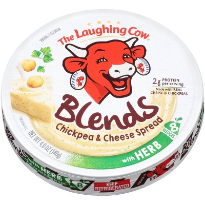 The Laughing Cow Blends Chickpea & Cheese Spread with Herb - 4.9oz/8ct Wedges