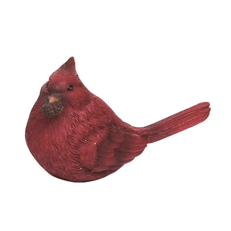 Transpac Christmas Holiday Red Polyresin Cardinal Bird Small Tabletop Figurine Decoration Set of 3, 4.0H inch, 2 of 5