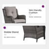 POCASSY Wicker Rattan Outdoor Chairs Set of 2, High Back Deep Seat Patio Furniture Accent Patio Chair with 3.5" Thick Seat Cushion - 2 of 4