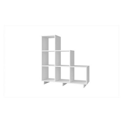 Cascavel 38.58" Stair Cubbies White - Manhattan Comfort