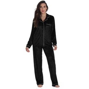 Just Love Womens Velour Pajama Pant Set  Ultra-Soft, Stylish Sleepwear - 1 of 3