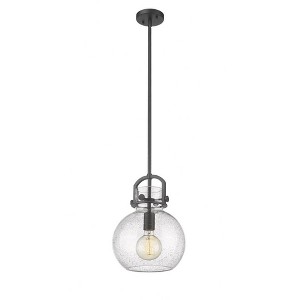 Newton Sphere - 1 Light Stem Hung Pendant In Industrial Style-15.38 Inches Tall and 10 Inches Wide - 1 of 1