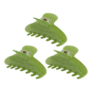 Unique Bargains Women's French Large Hair Caw Clips 3 Pcs - 1 of 4